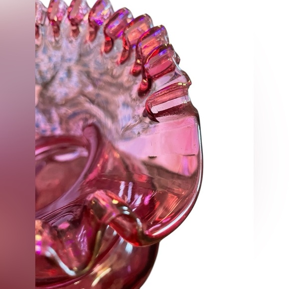 A. A. Importing Company Cranberry Glass Thumbprint Pitcher - Picture 10 of 13